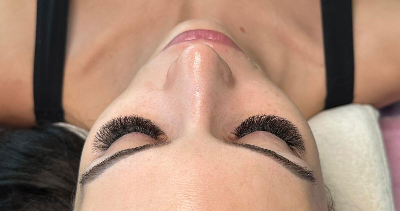 Volume lash extensions in Miami Brickell, fuller lash look